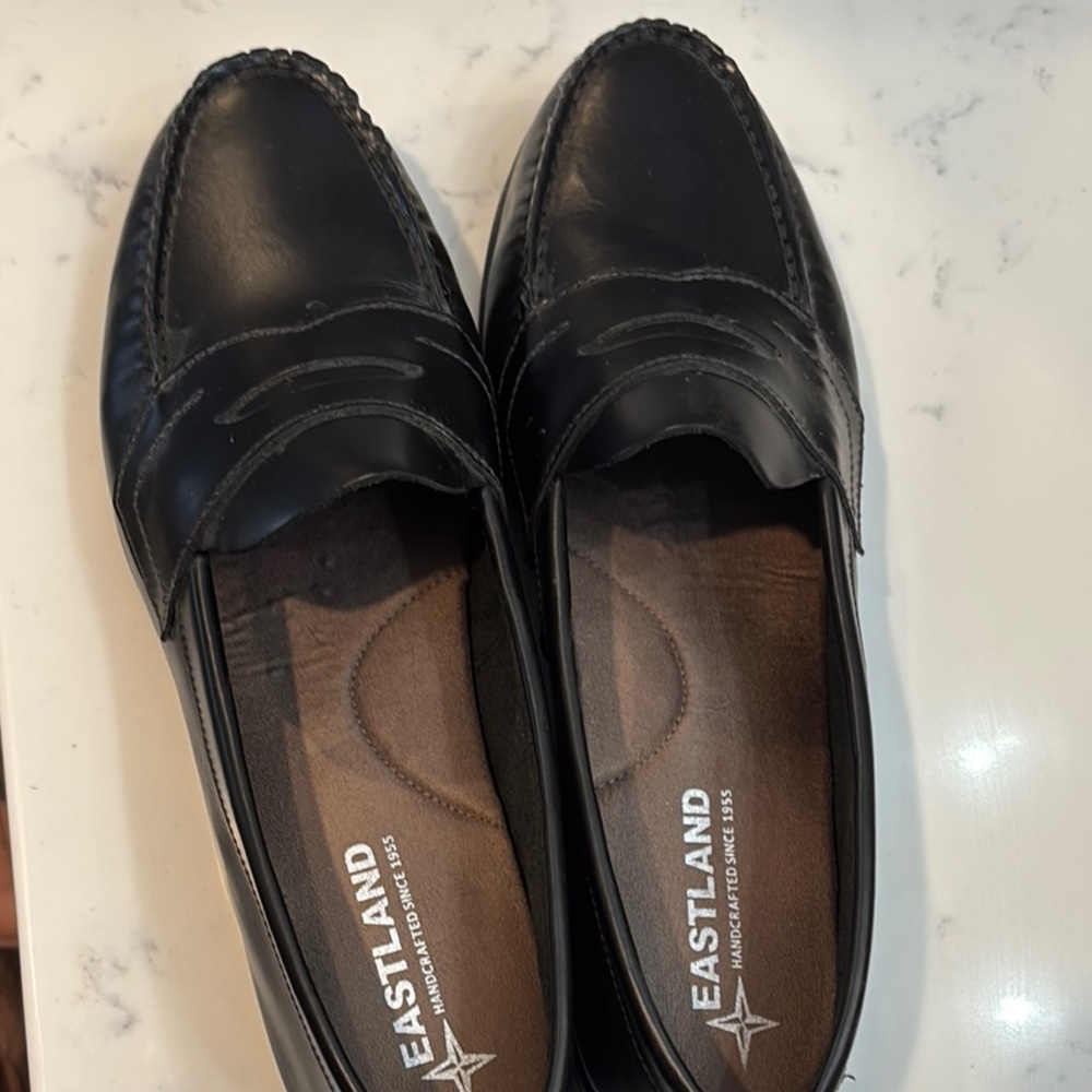 Classic Eastland Black Loafers for Women